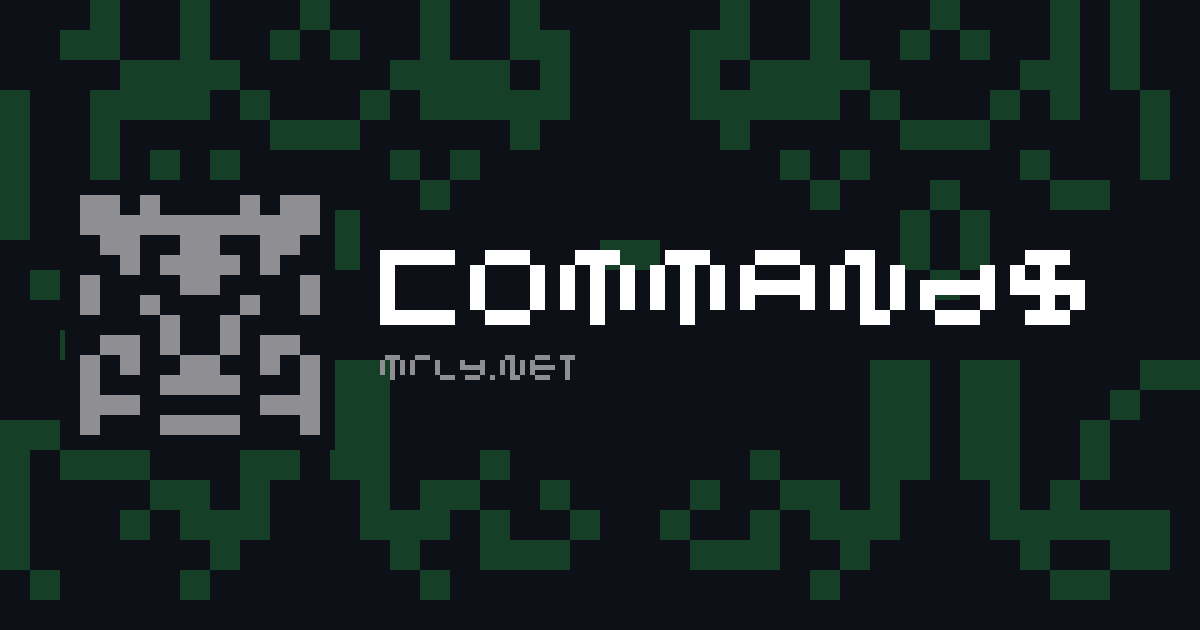 Commands card