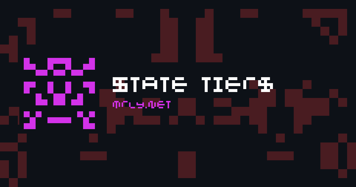 State tiers card
