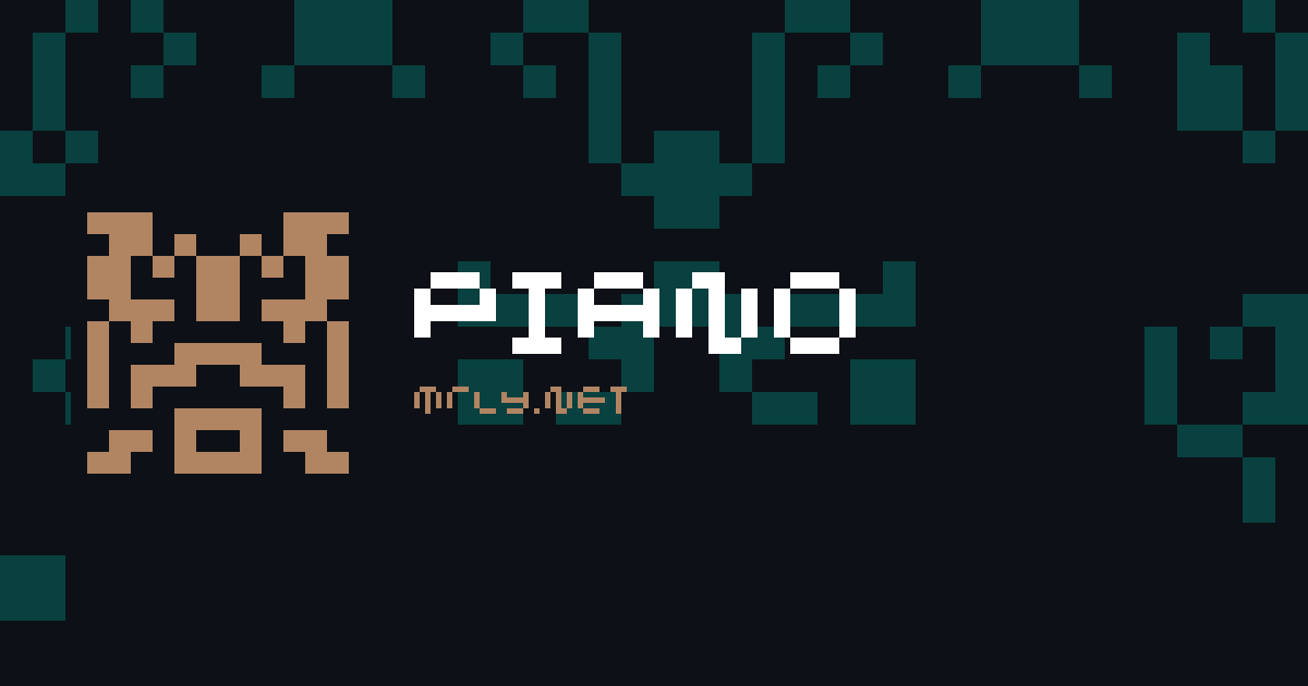 piano card
