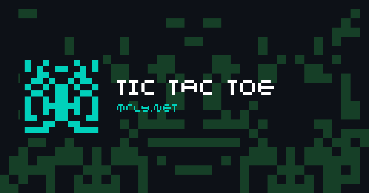 tic tac toe card