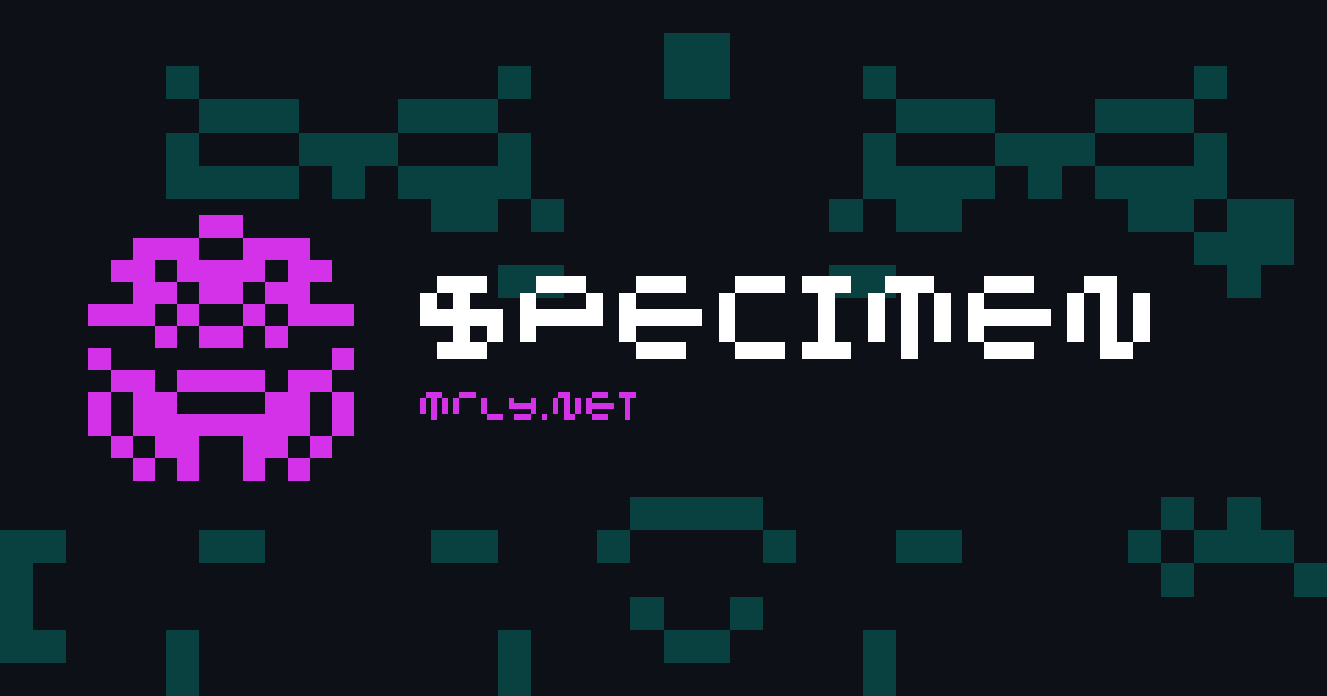 specimen card
