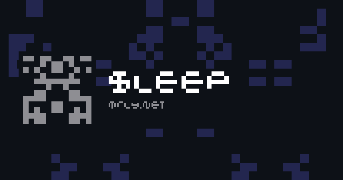 sleep card