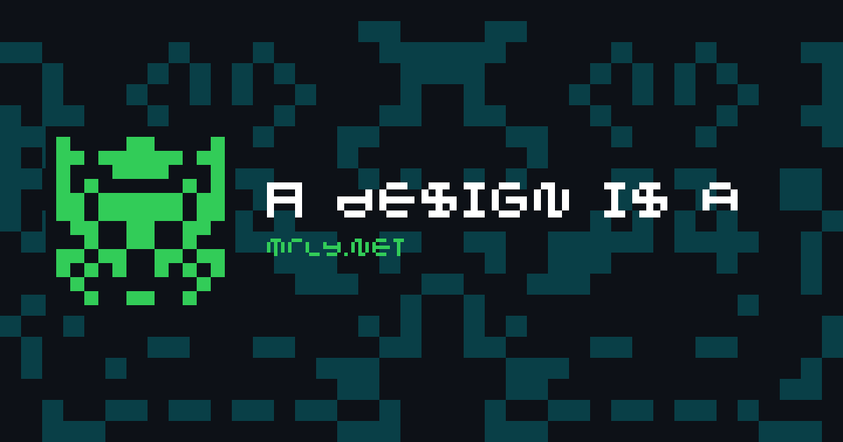 A design is a Boolean function card